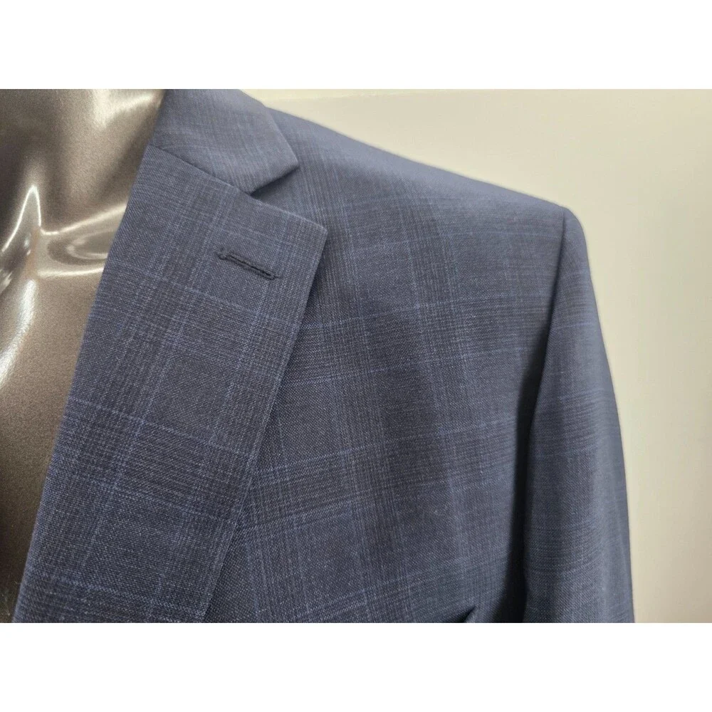 Michael Kors Suit 48R 40X30 Blue Wool Blend Two Button Corpcore Professional